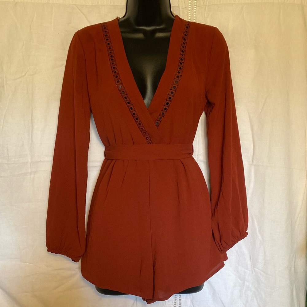Burnt Orange Romper